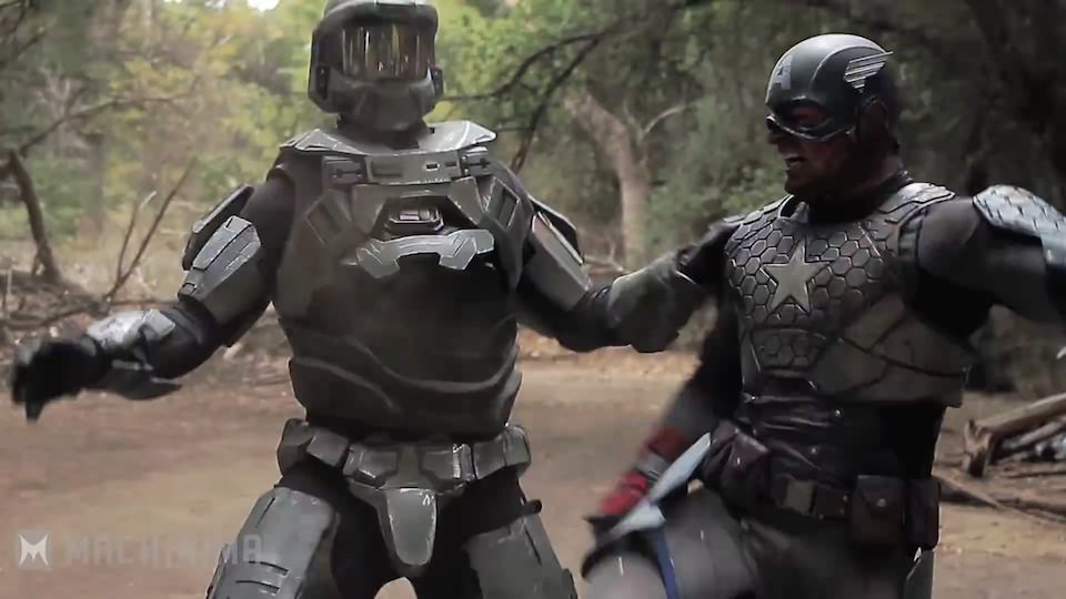 Master Chief vs. Captain America – Super Power Beat Down (0)